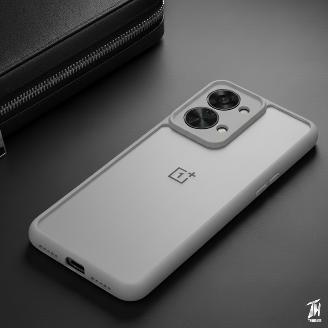 Pureview Grey Transparent Silicone Case for Oneplus Nord 2T