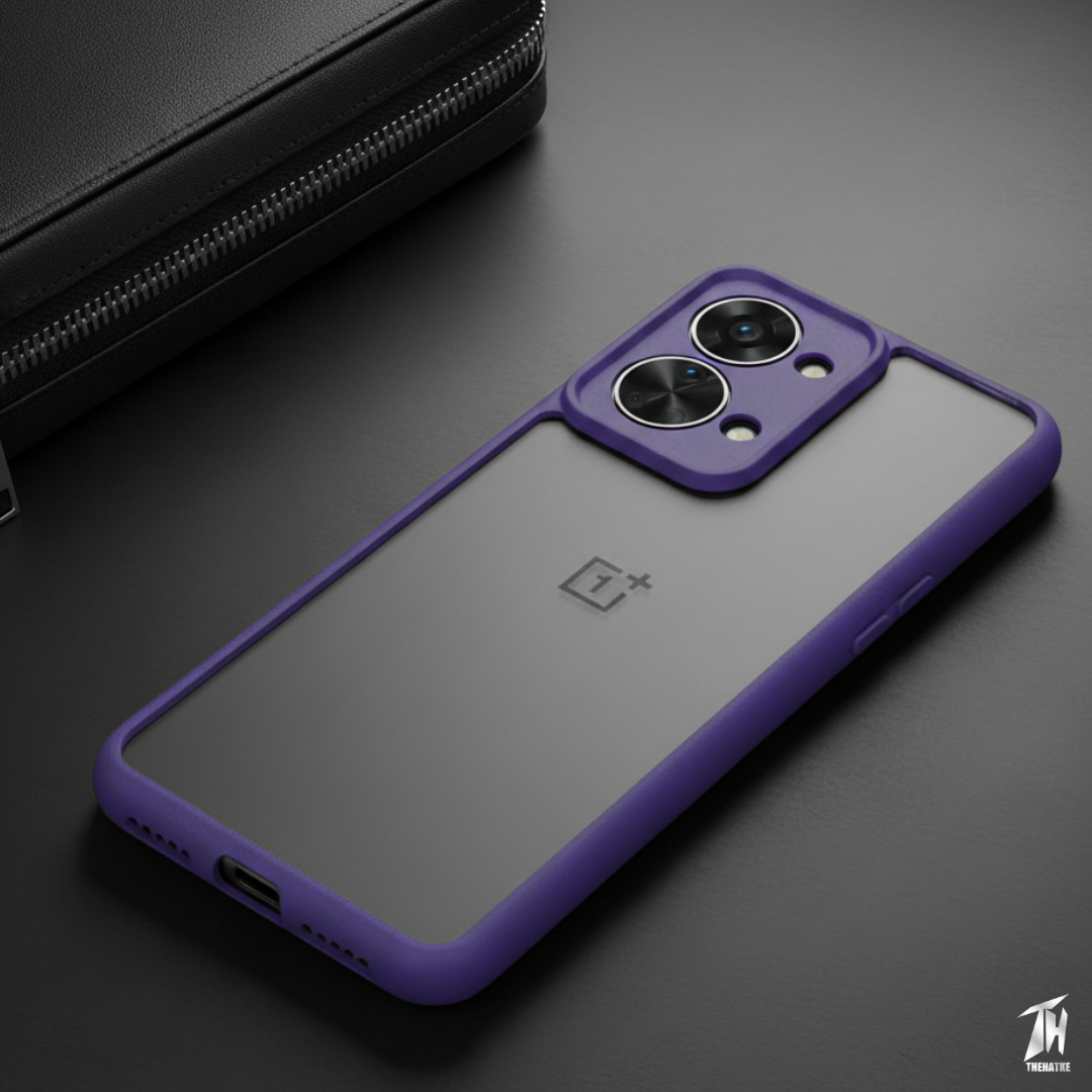 Pureview Voilet Transparent Silicone Case for Oneplus Nord 2T