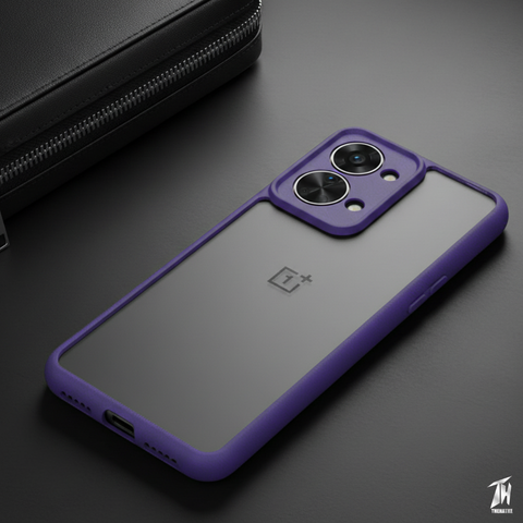 Pureview Voilet Transparent Silicone Case for Oneplus Nord 2T