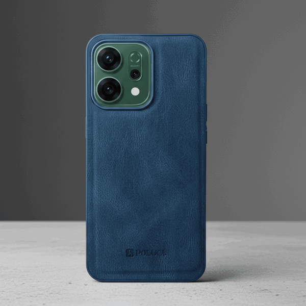 Dark Blue Standard Leather Case for Oppo Reno 14