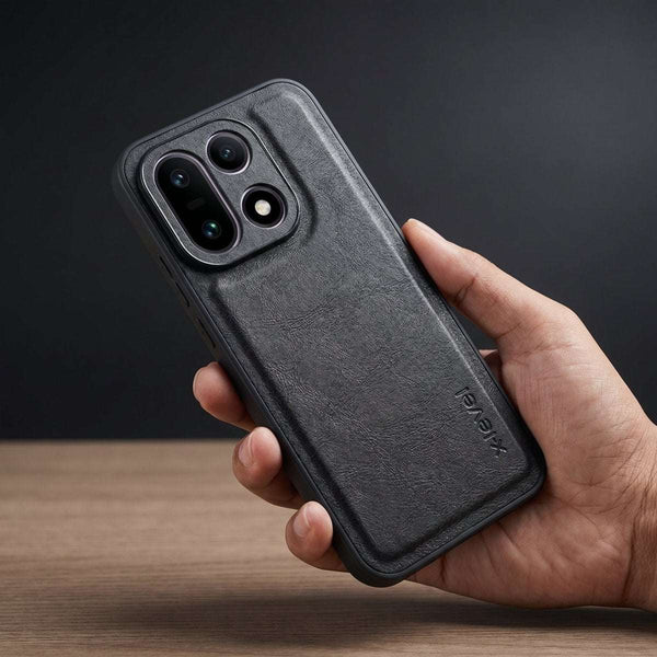 X-LEVEL Black  Leather Case for Oneplus 15