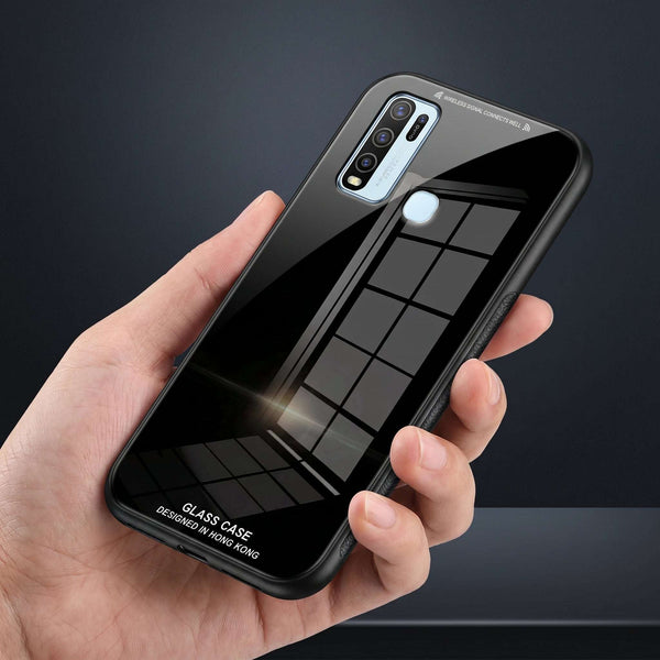 Black Glass case for Vivo Y50