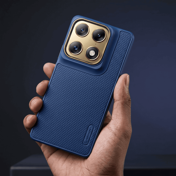 Blue DRAVIK Texture Silicone Case for Motorola Signature