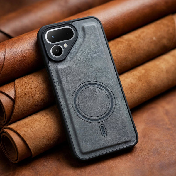 Crest Grey Leather Case for Tecno Pova Curve 2