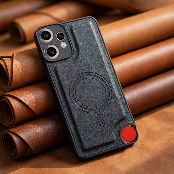 Crest Black Leather Case for CMF PHONE 2 Pro