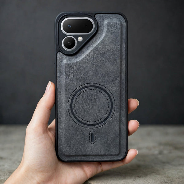 Crest Grey Leather Case for Tecno Pova Curve 2