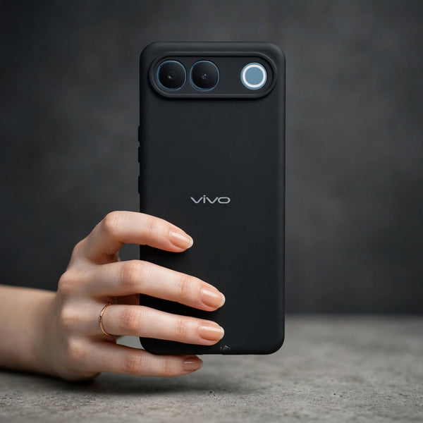 Black Camera Original Silicone case for Vivo S2