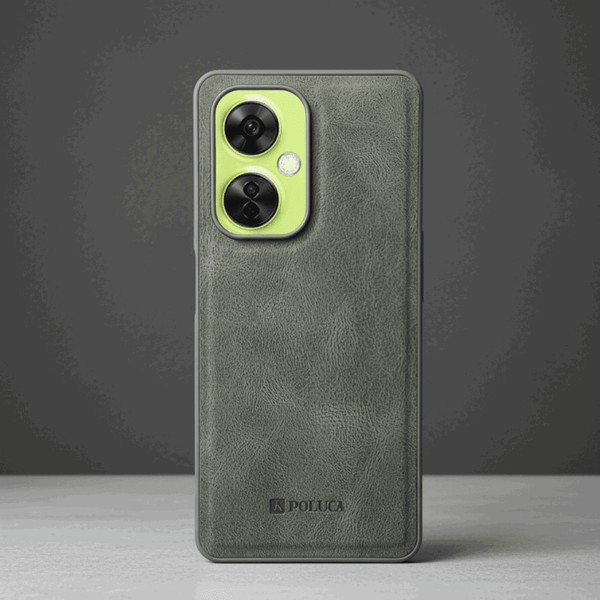 Grey Standard Leather Case for Oneplus Nord Ce 3 Lite