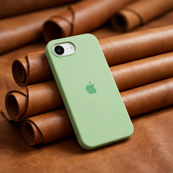 Light Green Original Silicone case for Apple iphone 16e