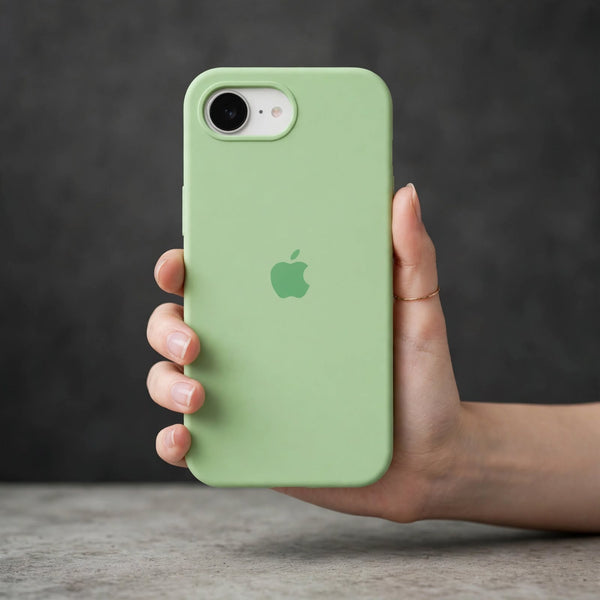 Light Green Original Silicone case for Apple iphone 16e