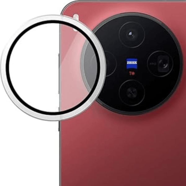 Silver Metallic camera ring lens guard for Vivo X300 FE