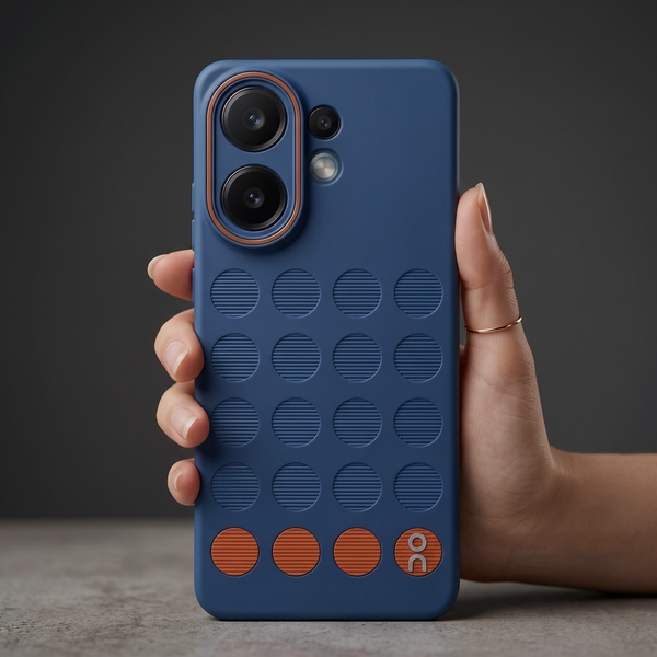 Stack Dark Blue Silicone Case for Vivo V60