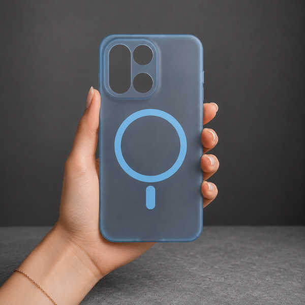 Blue Paper Matte Magsafe Case for Oneplus 15