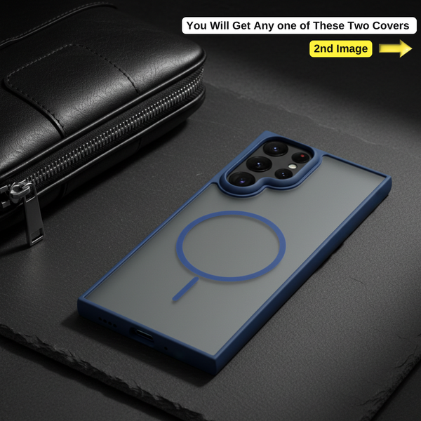 KYRON Dark Blue Matte Case for Samsung S22 Ultra