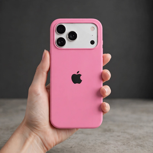 Pink Original Silicone case for Apple iphone 18 Pro