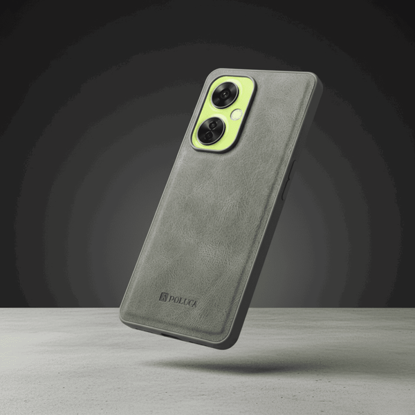 Grey Standard Leather Case for Oneplus Nord Ce 3 Lite