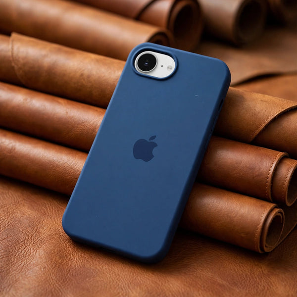 Blue Original Silicone case for Apple iphone 16e