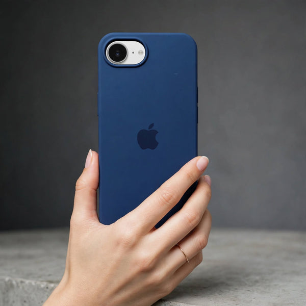 Blue Original Silicone case for Apple iphone 16e