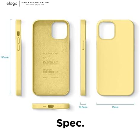 Yellow Original Silicone case for Apple iPhone 12