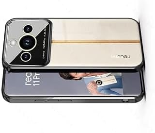 Luxury Plating Black Camera Protection Transparent Case for Realme 11 pro