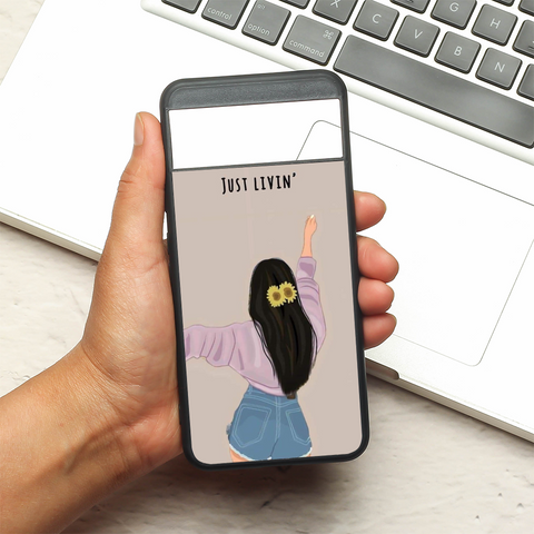 Just Livin metal back case for Google Pixel 8A