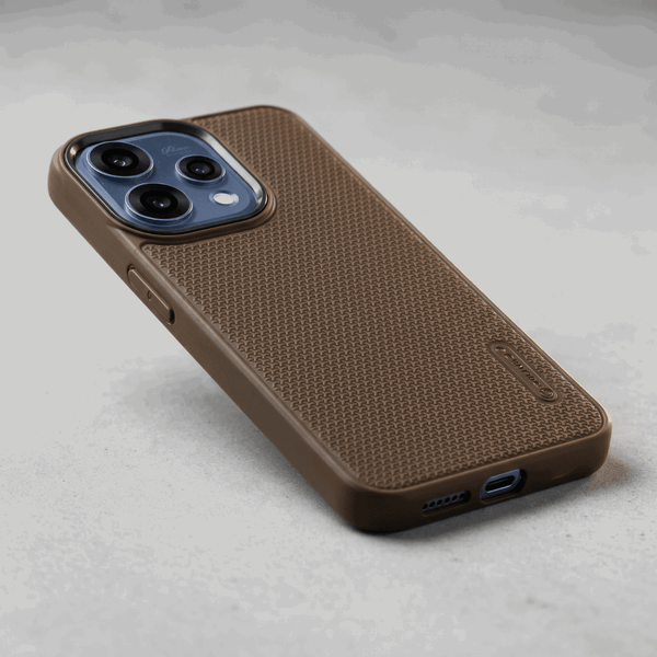 Brown DRAVIK Texture Silicone Case for Oppo Reno 15
