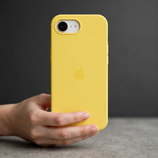 Yellow Original Silicone case for Apple iphone 16e