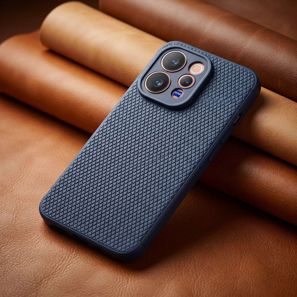 Dark Blue Line Wave Silicone Case for Vivo V70