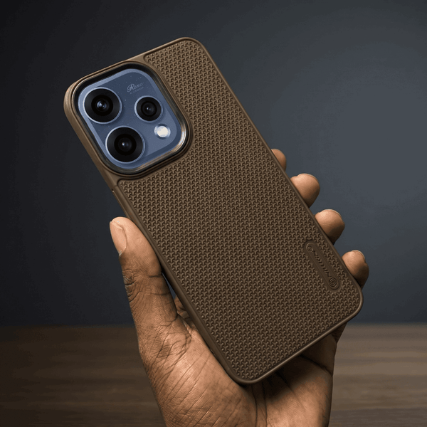 Brown DRAVIK Texture Silicone Case for Oppo Reno 15
