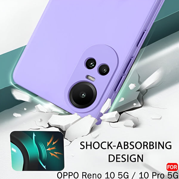 Purple Camera Original Silicone case for Oppo Reno 10