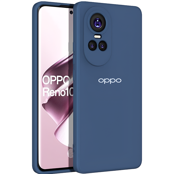Dark Blue Camera Original Silicone case for Oppo Reno 10 Pro