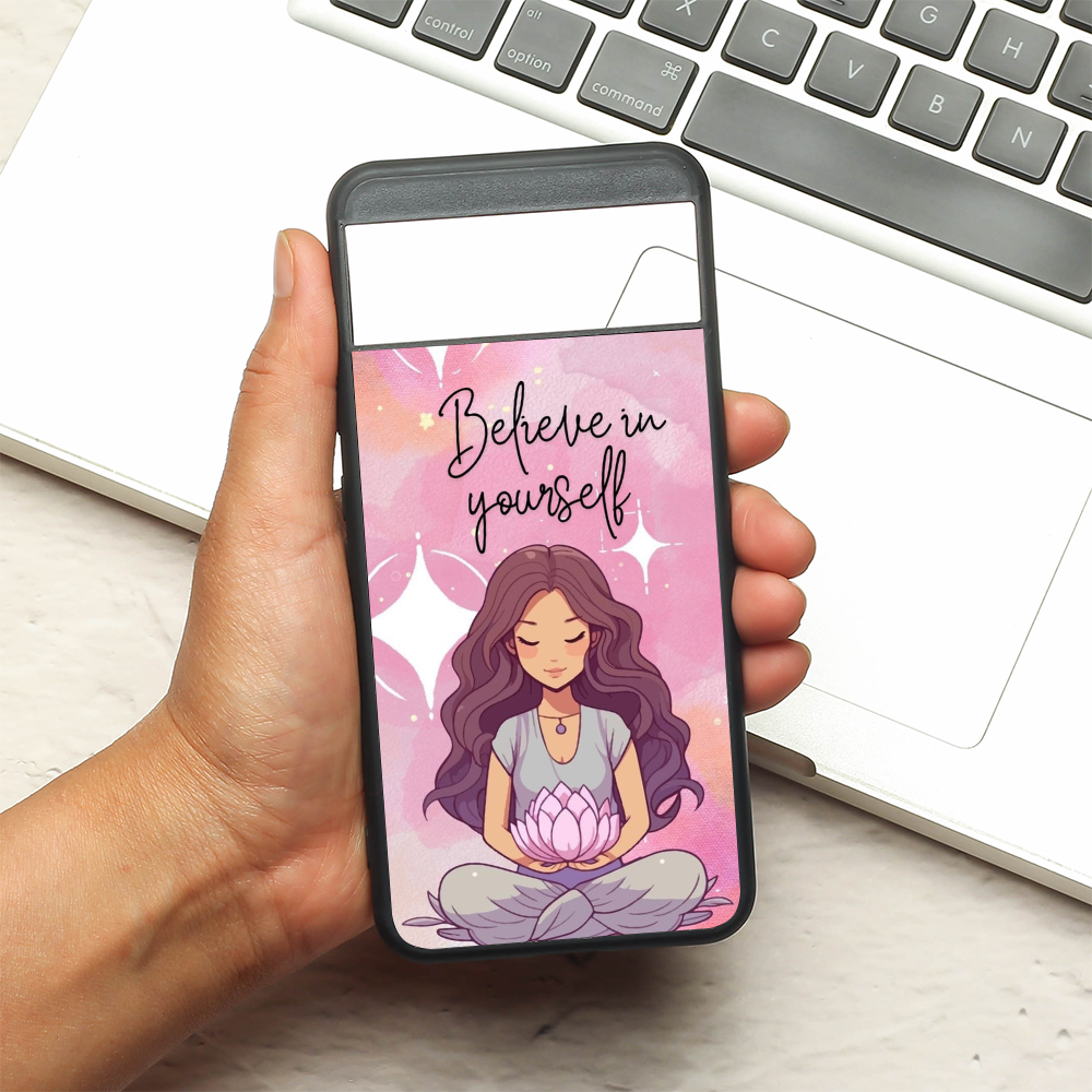 Lotus Girl metal back case for Google Pixel 8A