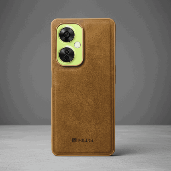 Brown Standard Leather Case for Oneplus Nord Ce 3 Lite