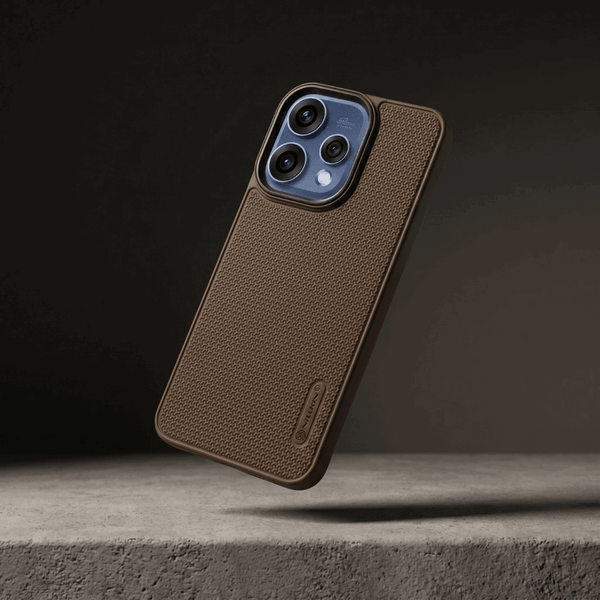 Brown DRAVIK Texture Silicone Case for Oppo Reno 15