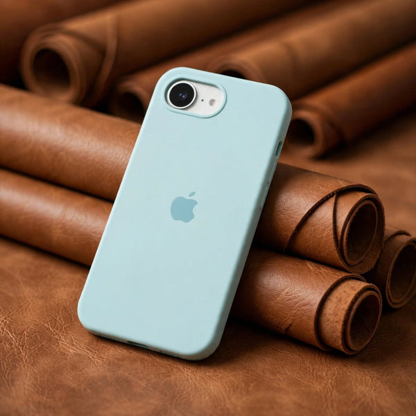 Sea Green Original Silicone case for Apple iphone 16e