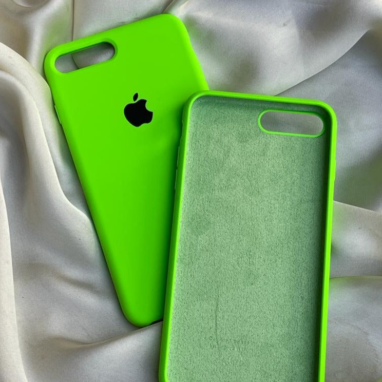 Light Green Original Silicone case for Apple iphone 7 Plus