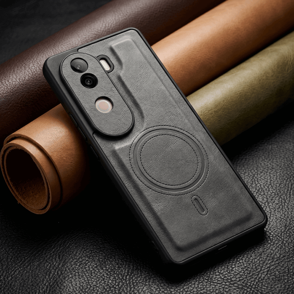 Crest Grey Leather Case for Vivo V40e