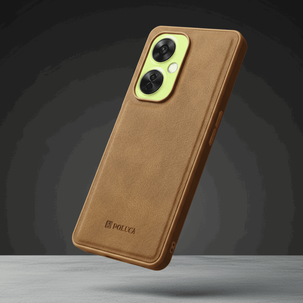 Brown Standard Leather Case for Oneplus Nord Ce 3 Lite
