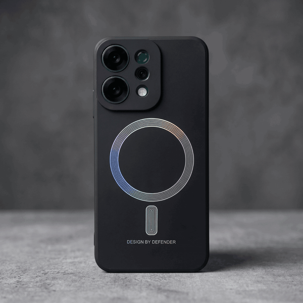 Black DEFEND Rainbow Case for Oppo Reno 14