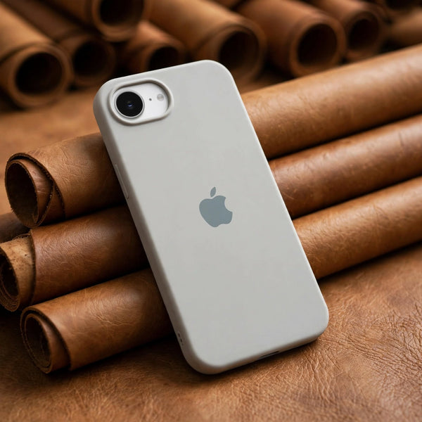 Cream Original Silicone case for Apple iphone 16e