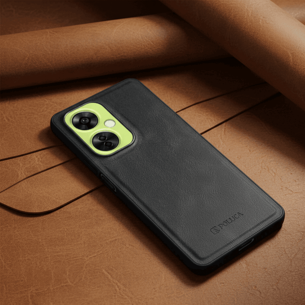 Black Standard Leather Case for Oneplus Nord Ce 3 Lite