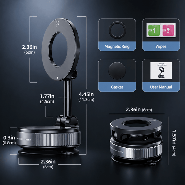 360° MagPro Magnetic Phone Holder - The Hatke