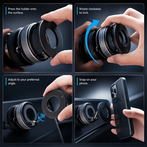 360° MagPro Magnetic Phone Holder - The Hatke