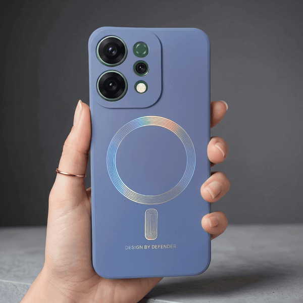Blue DEFEND Rainbow Case for Oppo Reno 14