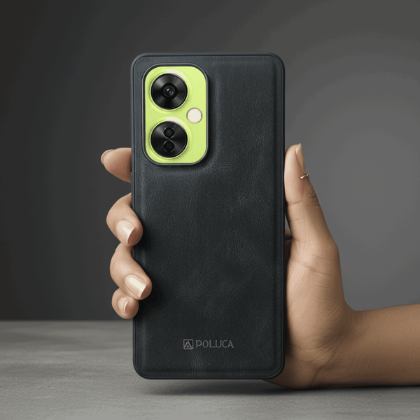 Black Standard Leather Case for Oneplus Nord Ce 3 Lite
