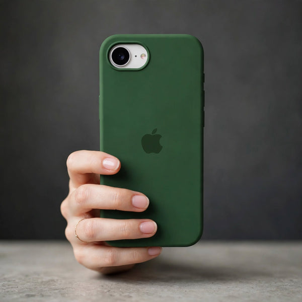 Dark Green Original Silicone case for Apple iphone 16e