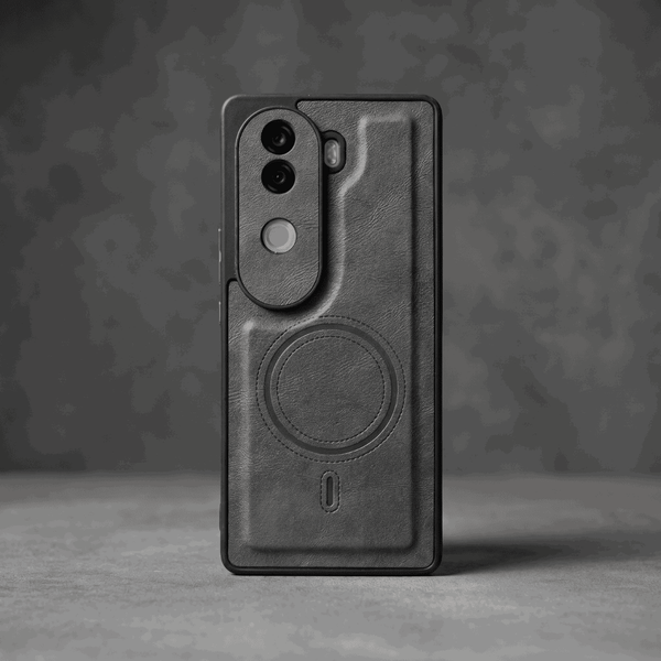 Crest Grey Leather Case for Vivo V40e