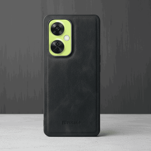 Black Standard Leather Case for Oneplus Nord Ce 3 Lite