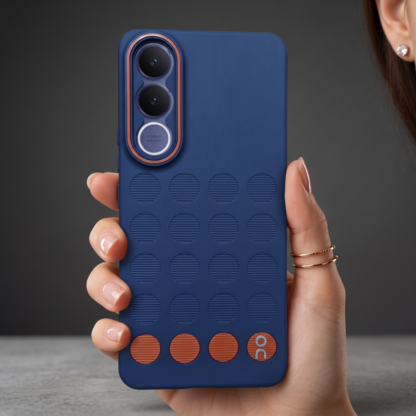 Stack Dark Blue Silicone Case for  Vivo V70 FE