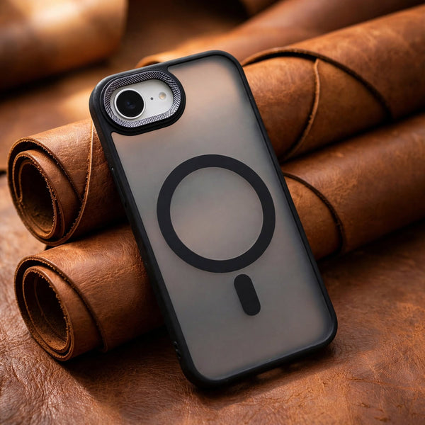 Ringmag Matte Black case for Apple iphone 16e